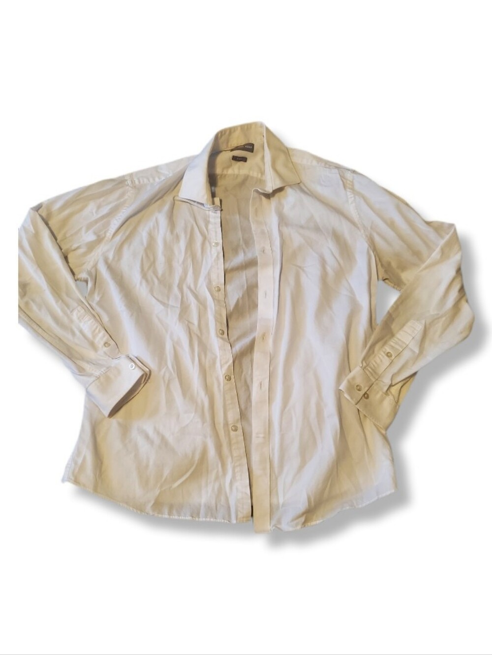 Michael Kors White Button-Up Dress Shirt